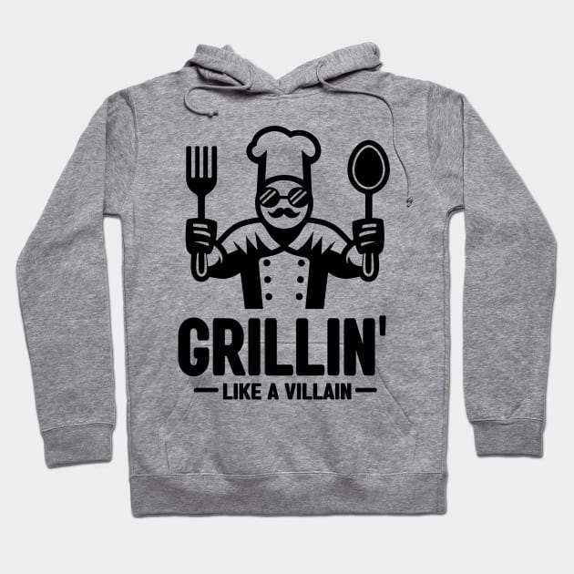 Grillin', Like a Villain - Memorial Day Hoodie by cyryley